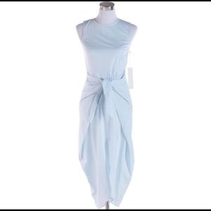 Kaelen Front Tied Blue Dress